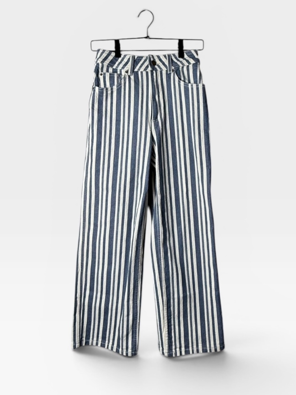 Sezane Striped Pant and cropped Top Set in Blue Size 34 (2/XS)‎ (G) - Picture 5 of 13